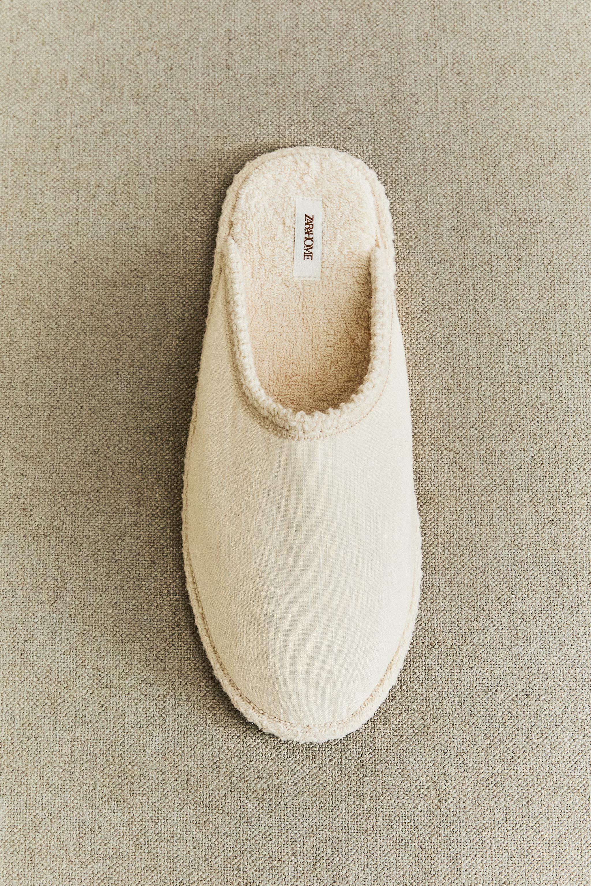 COTTON MULE SLIPPERS
